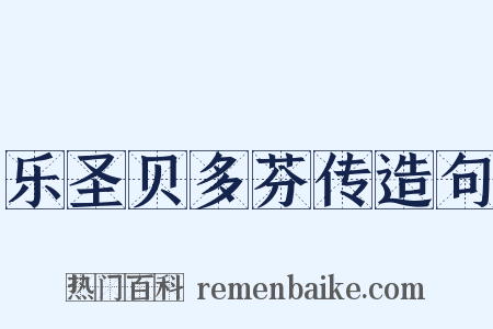乐圣贝多芬传造句是什么意思的图片